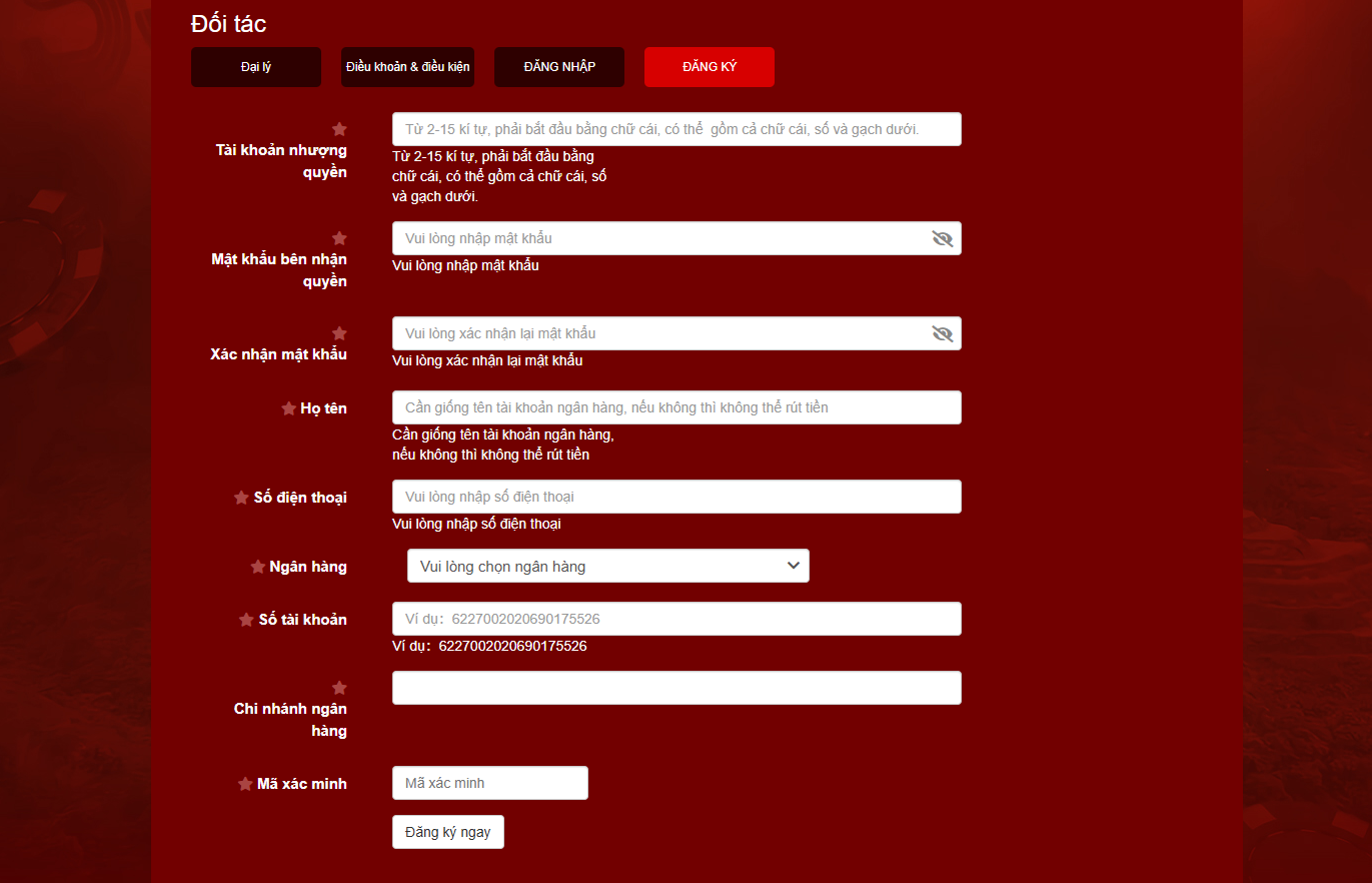 Hướng dẫn đăng ký đại lý OKKING đơn giản 2 Hướng dẫn bạn tạo tài khoản đại lý OKKING